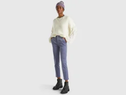 Stretch velvet chinos