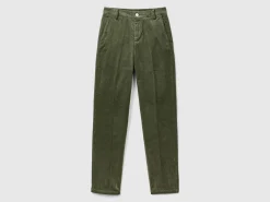 Stretch velvet chinos