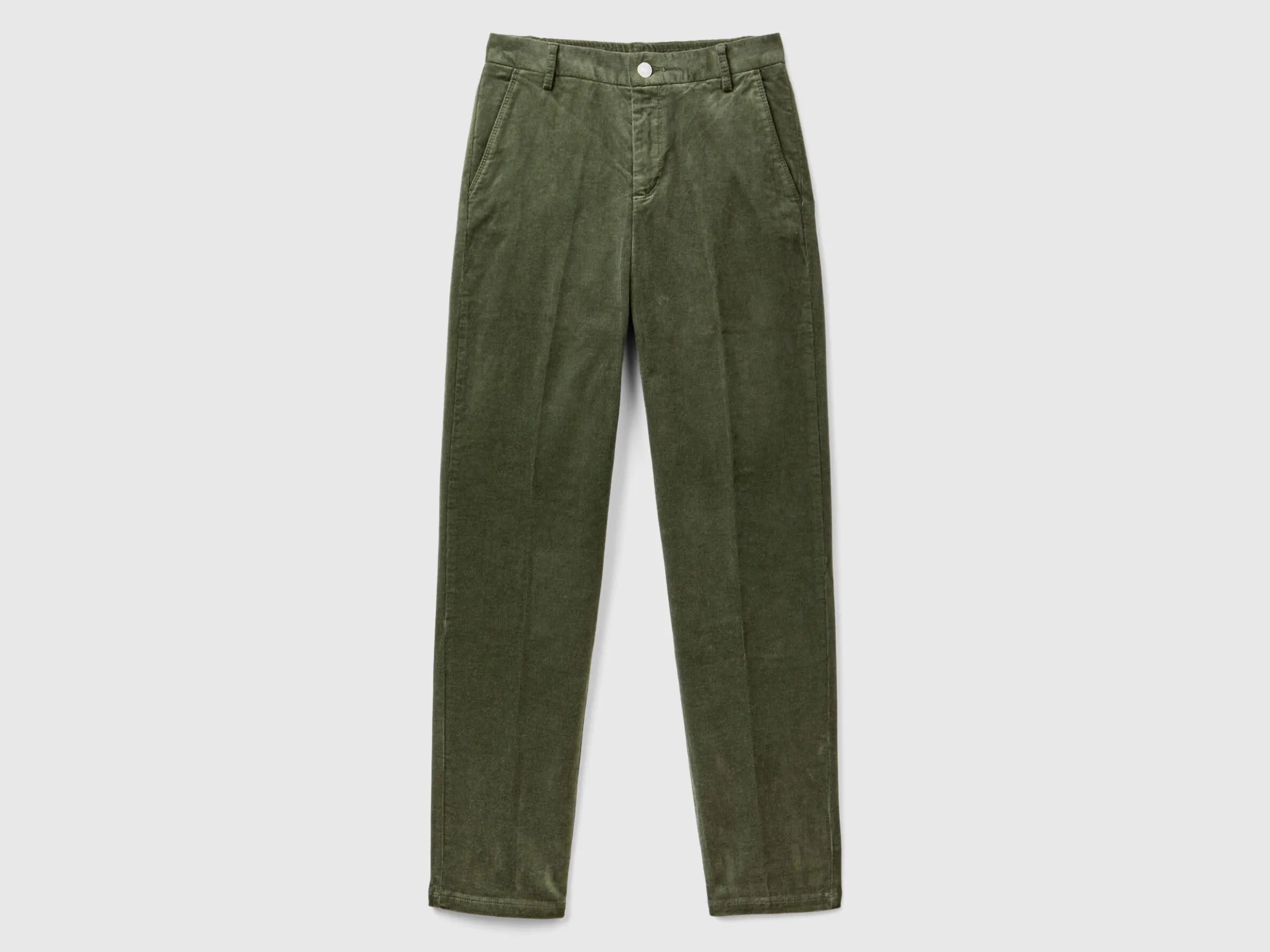 Stretch velvet chinos