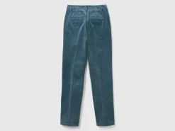 Stretch velvet chinos