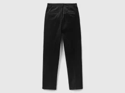 Stretch velvet chinos