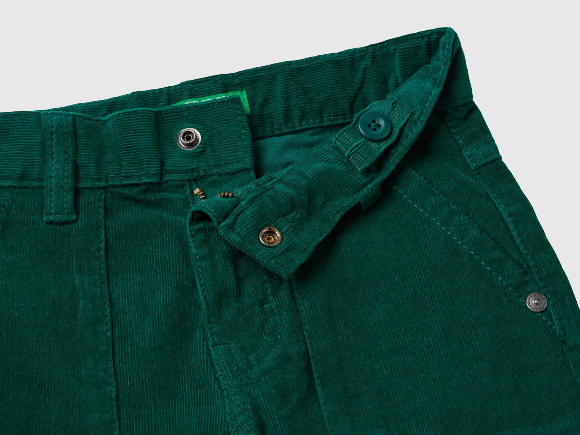Stretch velvet trousers