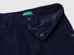 Stretch velvet trousers