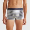 Striped boxers in stretch organic cotton
