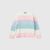 Striped boxy fit sweater