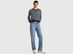 Striped boxy fit sweater