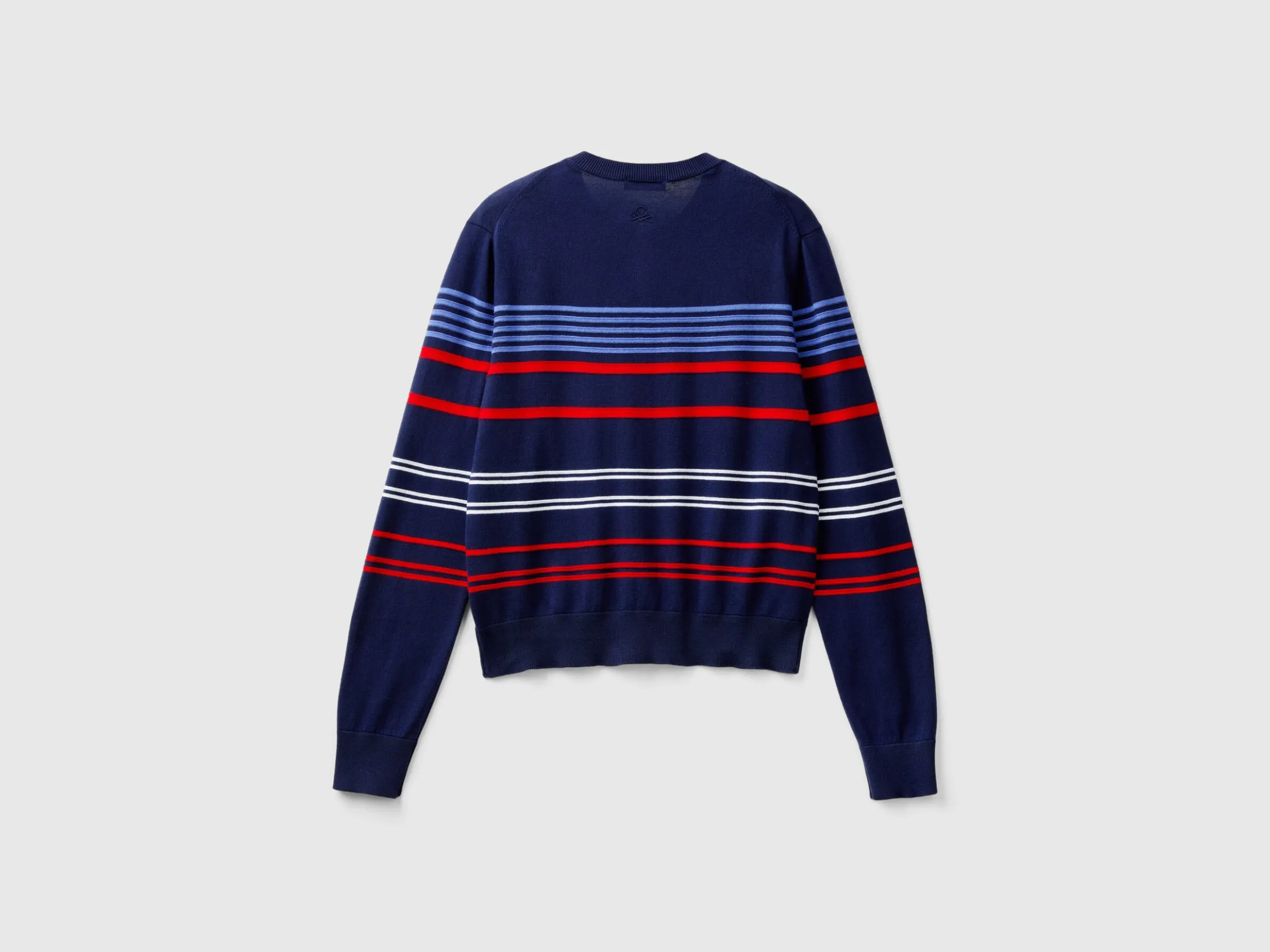 Striped cardigan in pure cotton