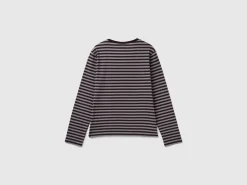 Striped gray and black Wednesday Addams t-shirt