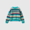 Striped jacquard sweater