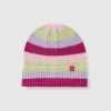 Striped knit hat