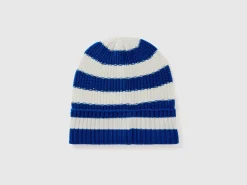 Striped knit hat