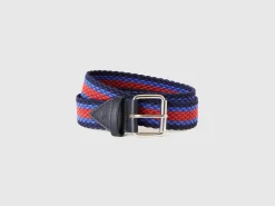 Striped ribbon belt