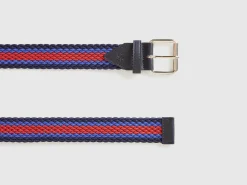 Striped ribbon belt