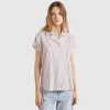 Striped short sleeve shirt