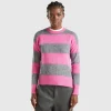 Striped sweater in alpaca blend