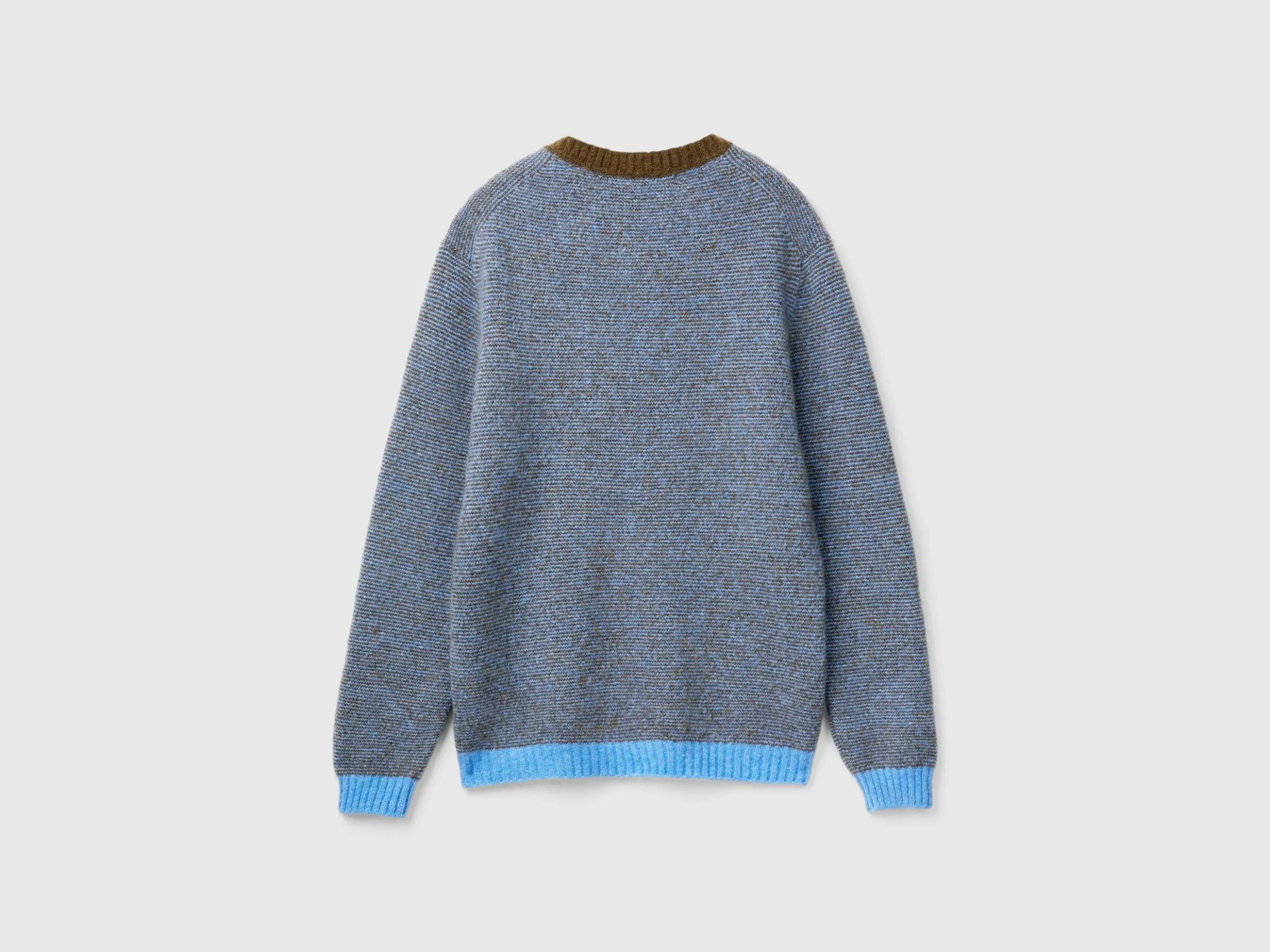 Striped sweater in alpaca and wool blend