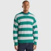 Striped sweater in wool blend