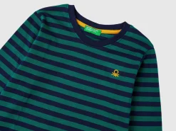 Striped t-shirt in 100% cotton