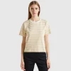 Striped t-shirt in warm cotton