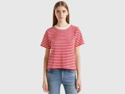 Striped t-shirt in warm cotton