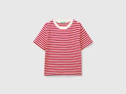 Striped t-shirt in warm cotton
