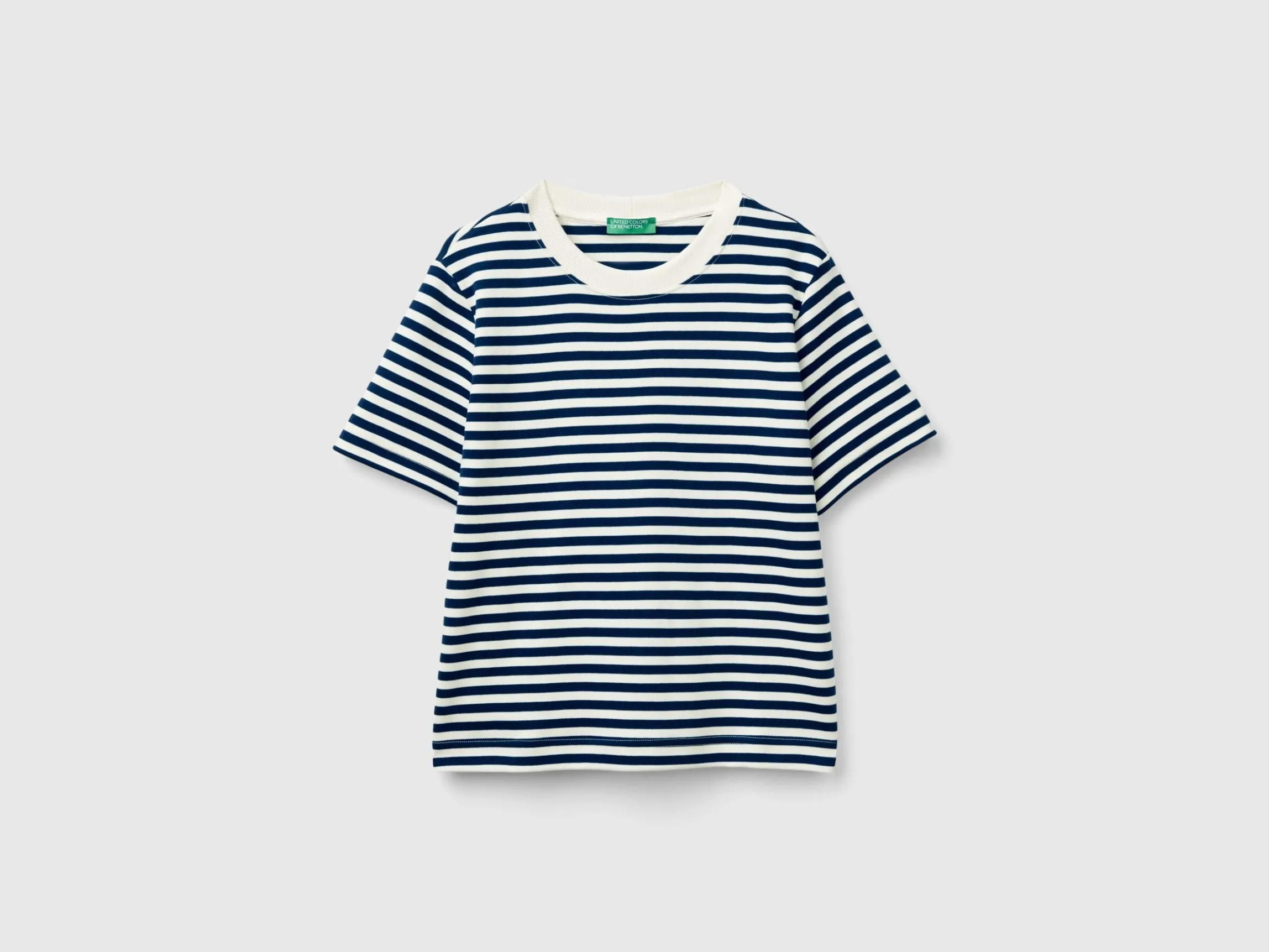 Striped t-shirt in warm cotton