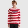 Striped t-shirt with print