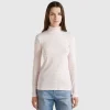 Striped turtleneck t-shirt
