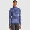 Striped turtleneck t-shirt
