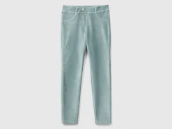 Super skinny chenille trousers