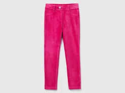 Super skinny chenille trousers