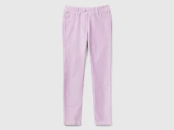 Super skinny chenille trousers