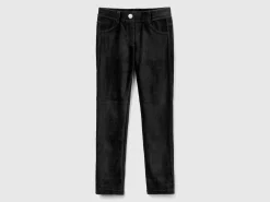 Super skinny chenille trousers