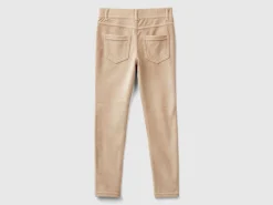 Super skinny chenille trousers