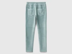 Super skinny chenille trousers