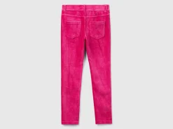 Super skinny chenille trousers