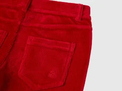 Super skinny chenille trousers