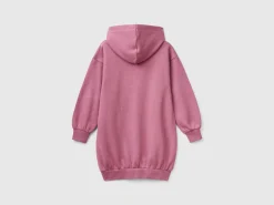 Sweater dress with hood