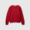 Sweater in cashmere and wool blend