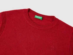 Sweater in cashmere and wool blend
