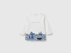 Sweater in cotton with print