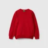 Sweater in pure cotton with logo