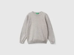 Sweater in pure cotton with logo
