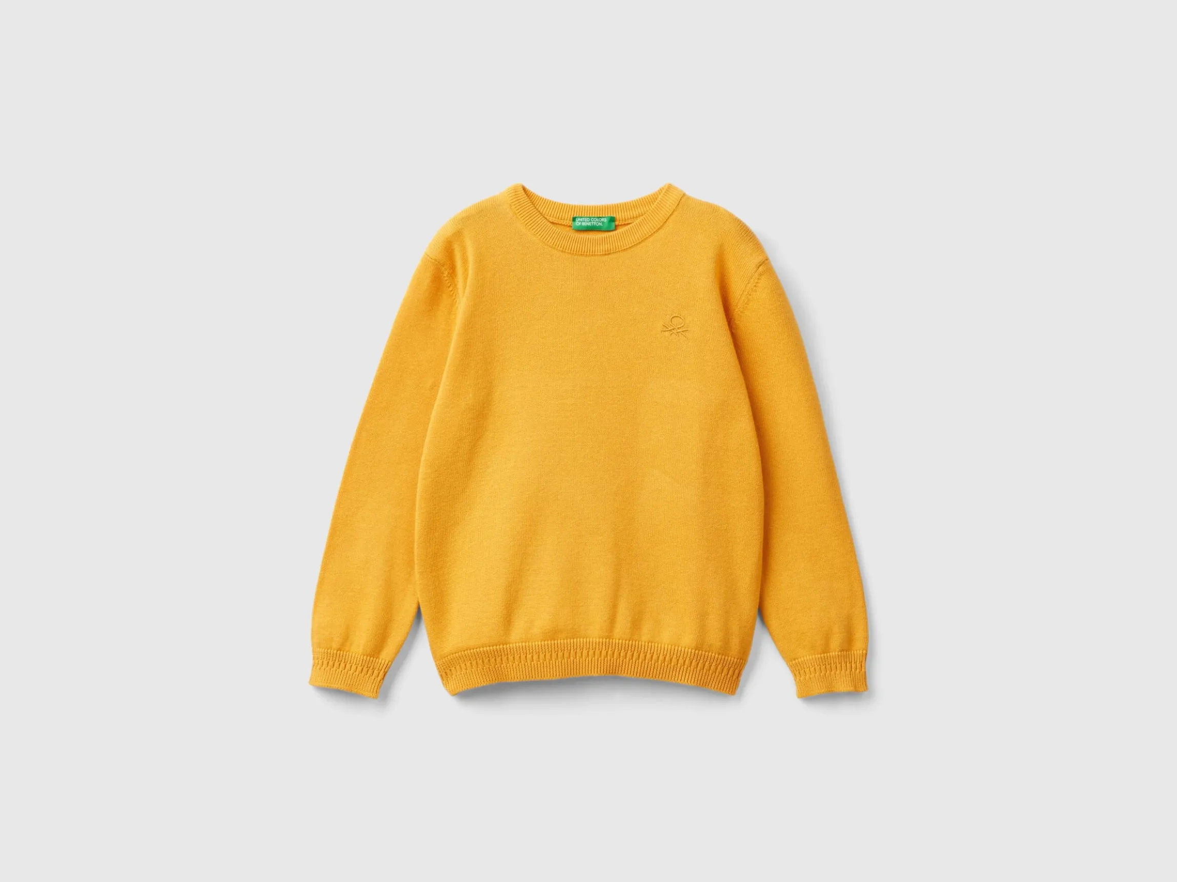 Sweater in pure cotton with logo