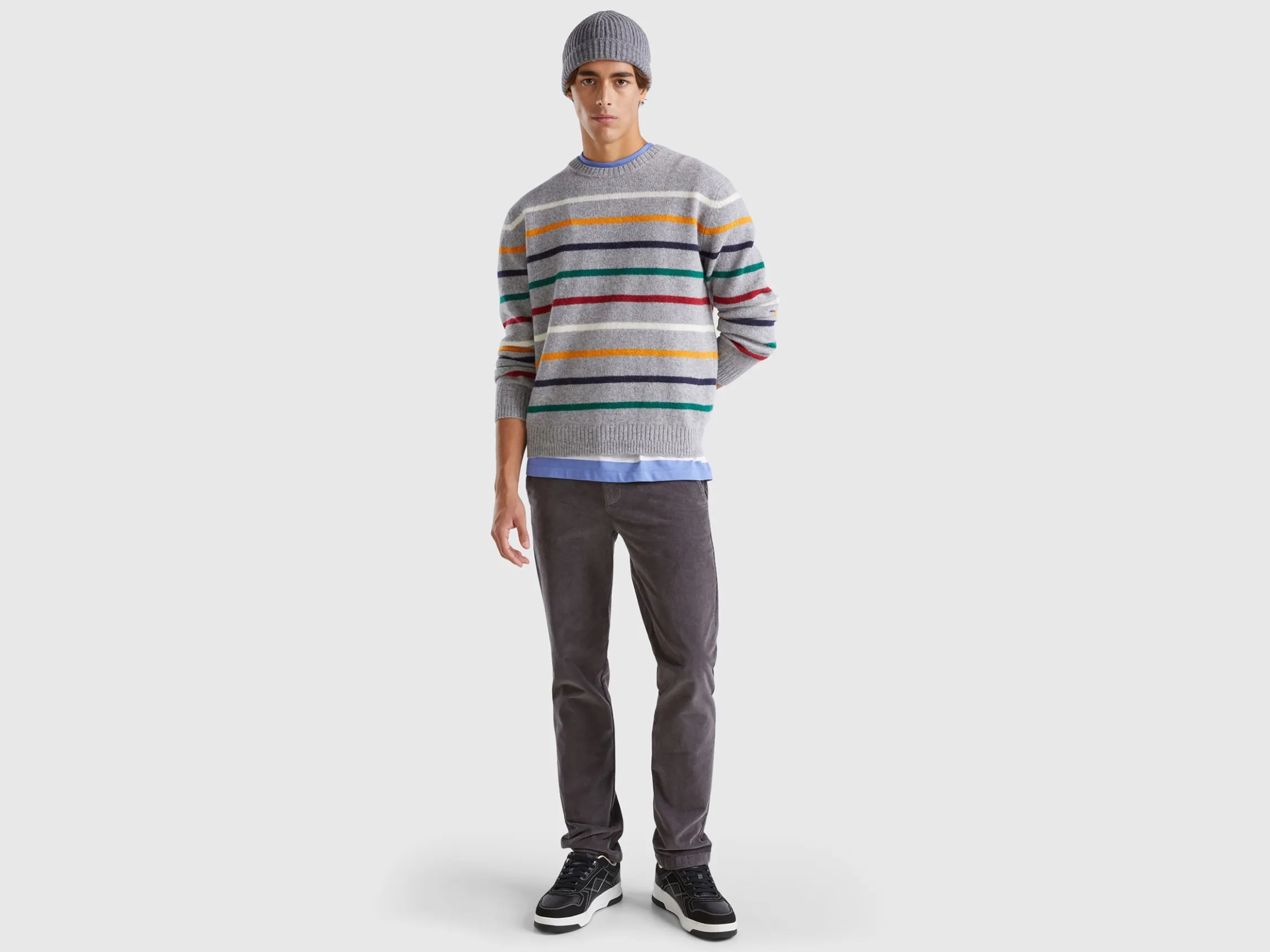Sweater in pure Shetland wool