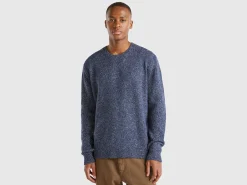 Sweater in wool and silk blend