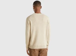 Sweater in wool and silk blend
