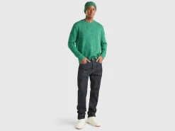 Sweater in wool and silk blend