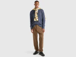 Sweater in wool and silk blend