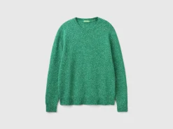 Sweater in wool and silk blend